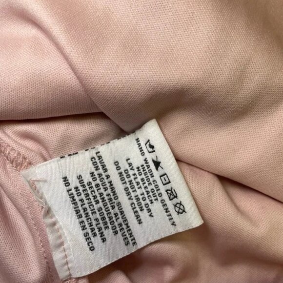 Morgan & Co 10134 Pink Gown with Floral Sequin Mesh Overlay Prom Gown Size 7 NWT - Picture 7 of 8